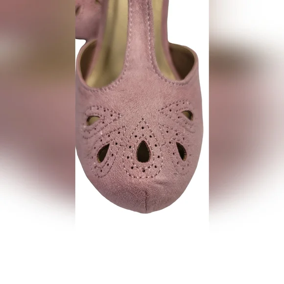 Modcloth The Zest Is History Heel in Mauve Size 9W - Picture 4 of 11